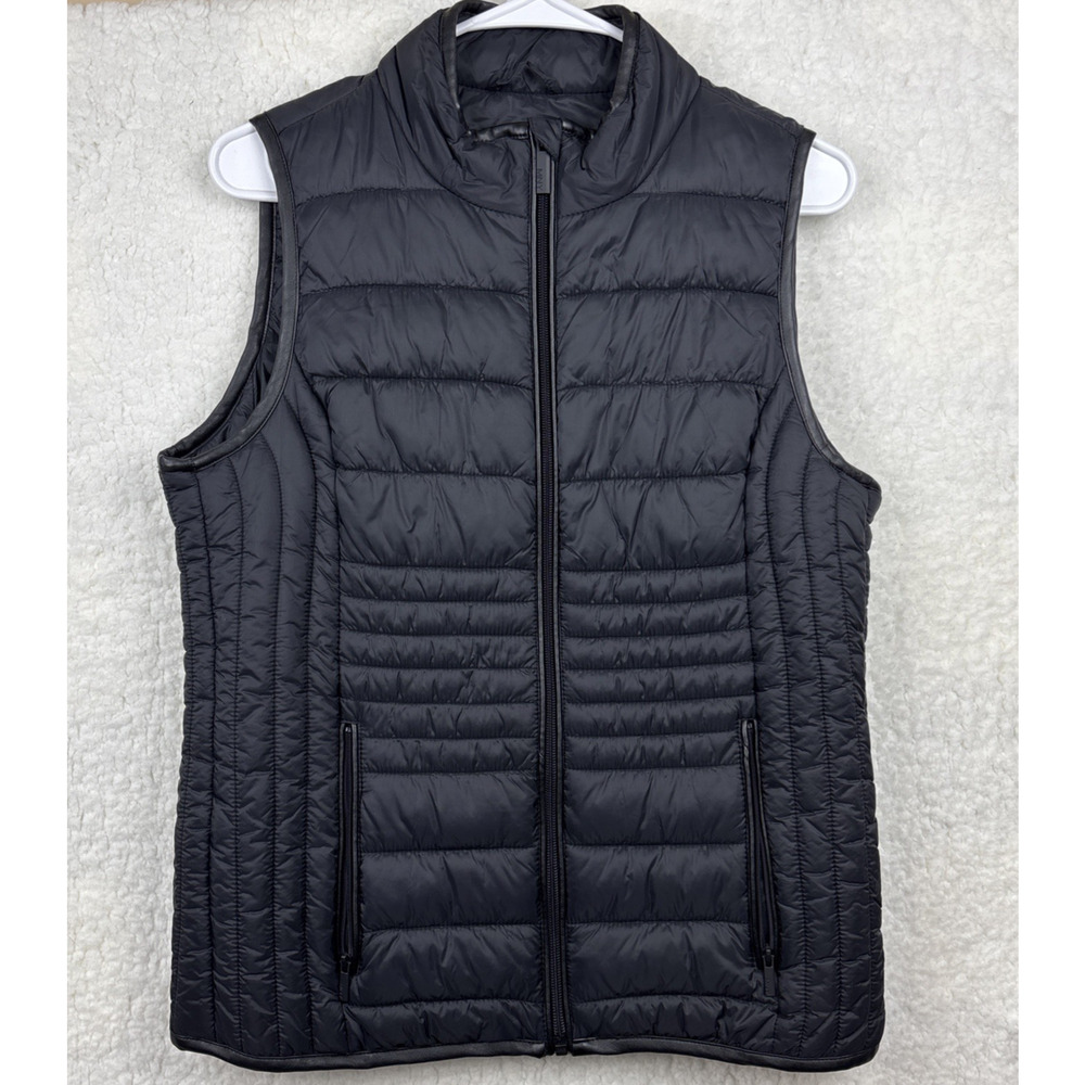 Marc New York Black Puffer Vest | Women’s Small | Zip Up | Mock Neck